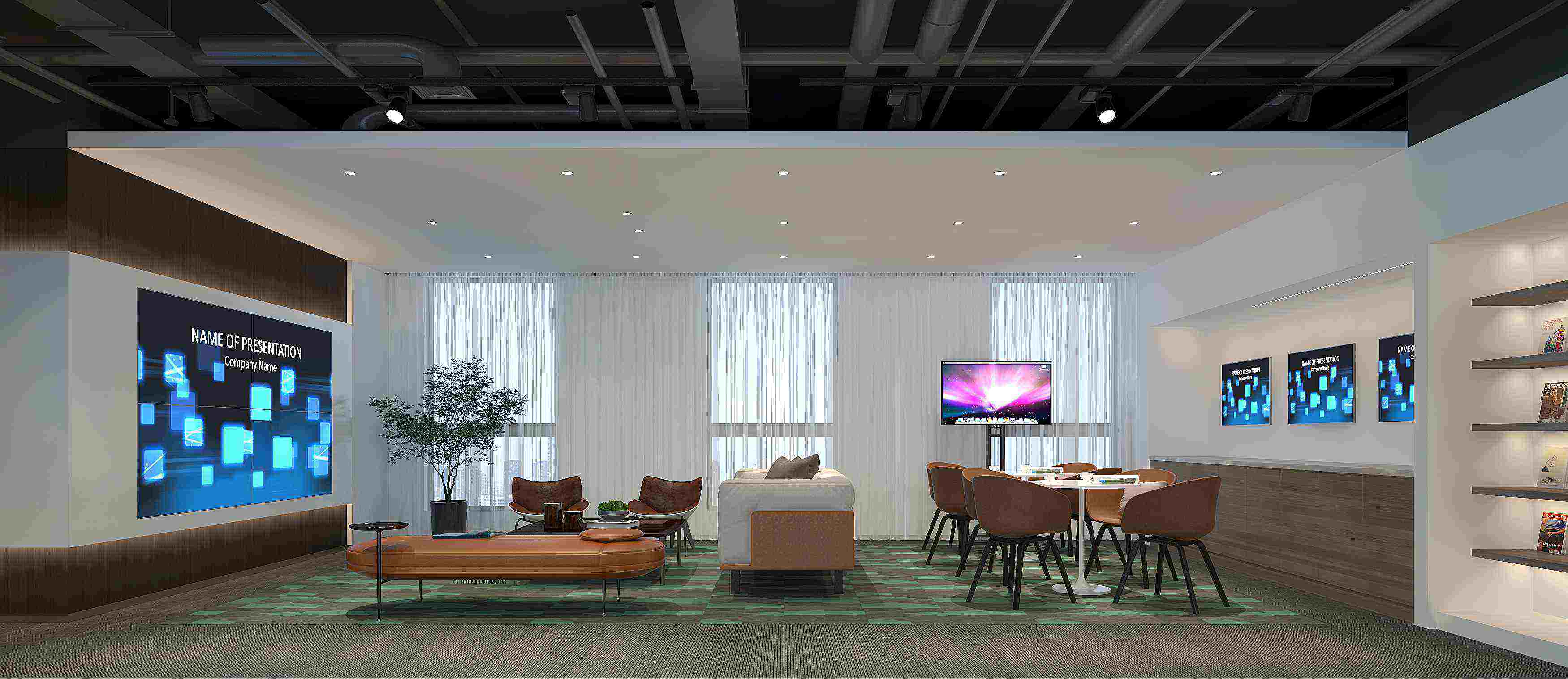 辦公室接待區(qū)該如何設(shè)計(jì)？辦公室小洽談室裝修設(shè)計(jì)效果圖